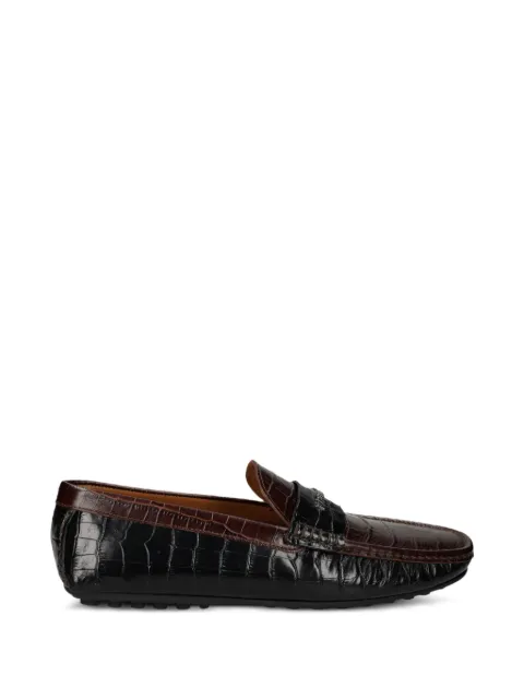 Roberto Cavalli mocassins en cuir à effet peau de crocodile