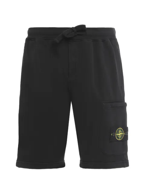 Stone Island 6200011 organic cotton fleece shorts