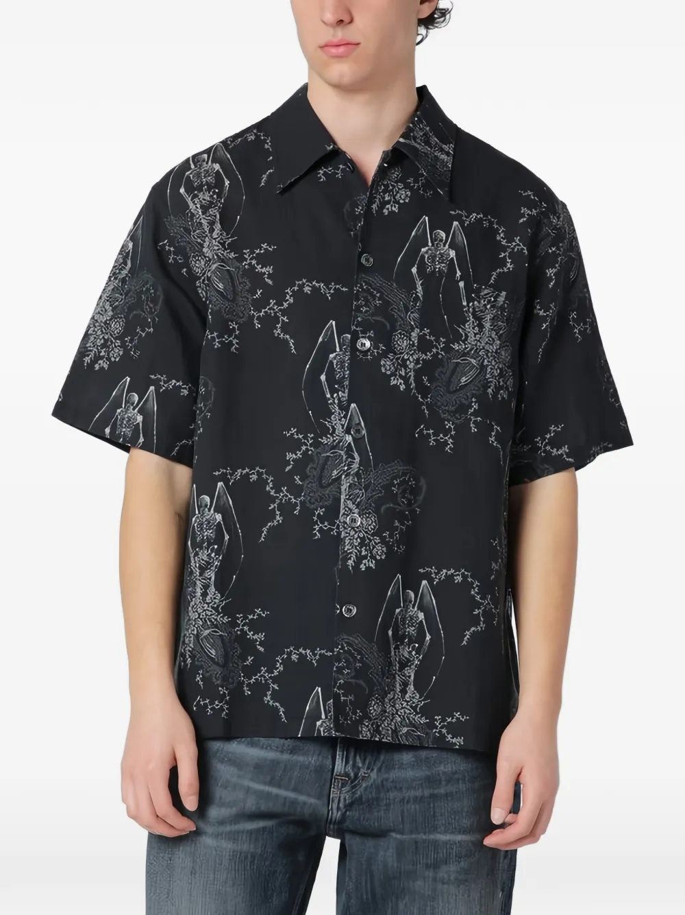 OUR LEGACY Death Paisley-print shirt - Schwarz
