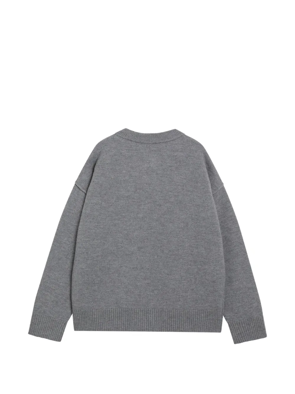 AMI Paris Ami de Coeur cardigan Grijs