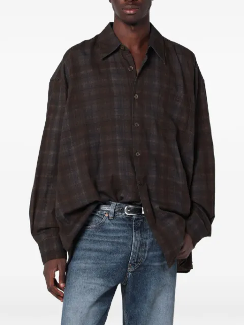 OUR LEGACY Borrowed checked shirt
