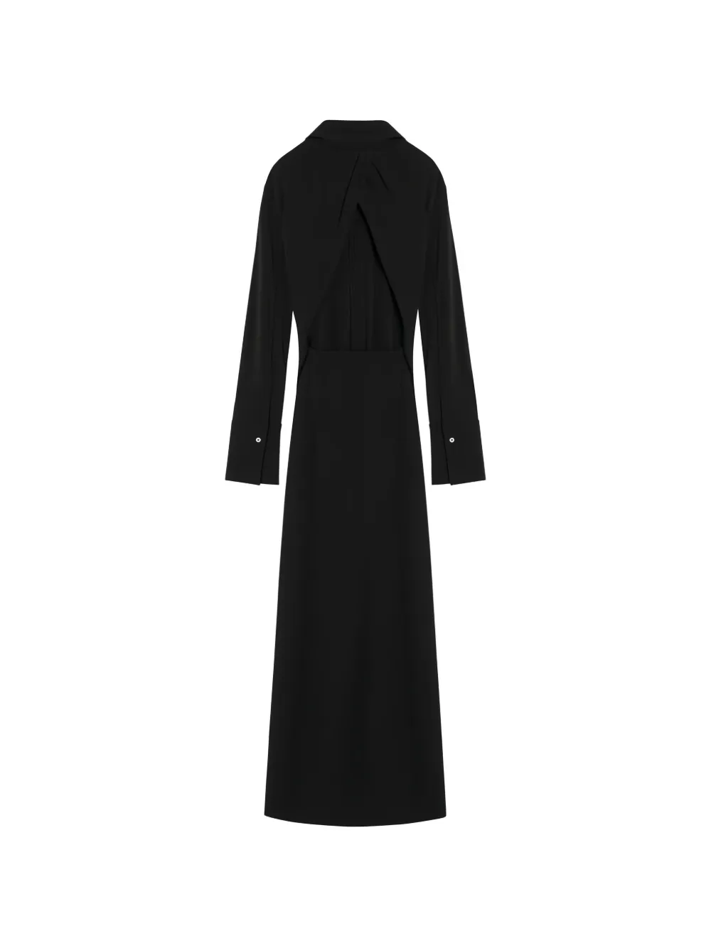 Max Mara crossover-back jersey shirt dress Zwart