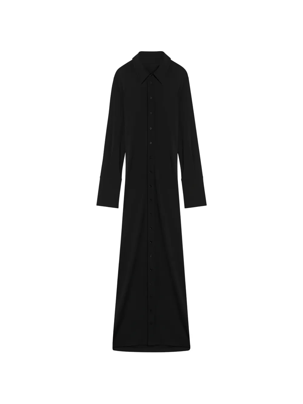 Max Mara crossover-back jersey shirt dress - Schwarz