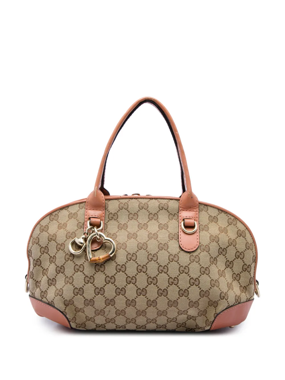 Gucci Pre-Owned 2016-2026 GG Canvas Heart Bit satchel - Rosa