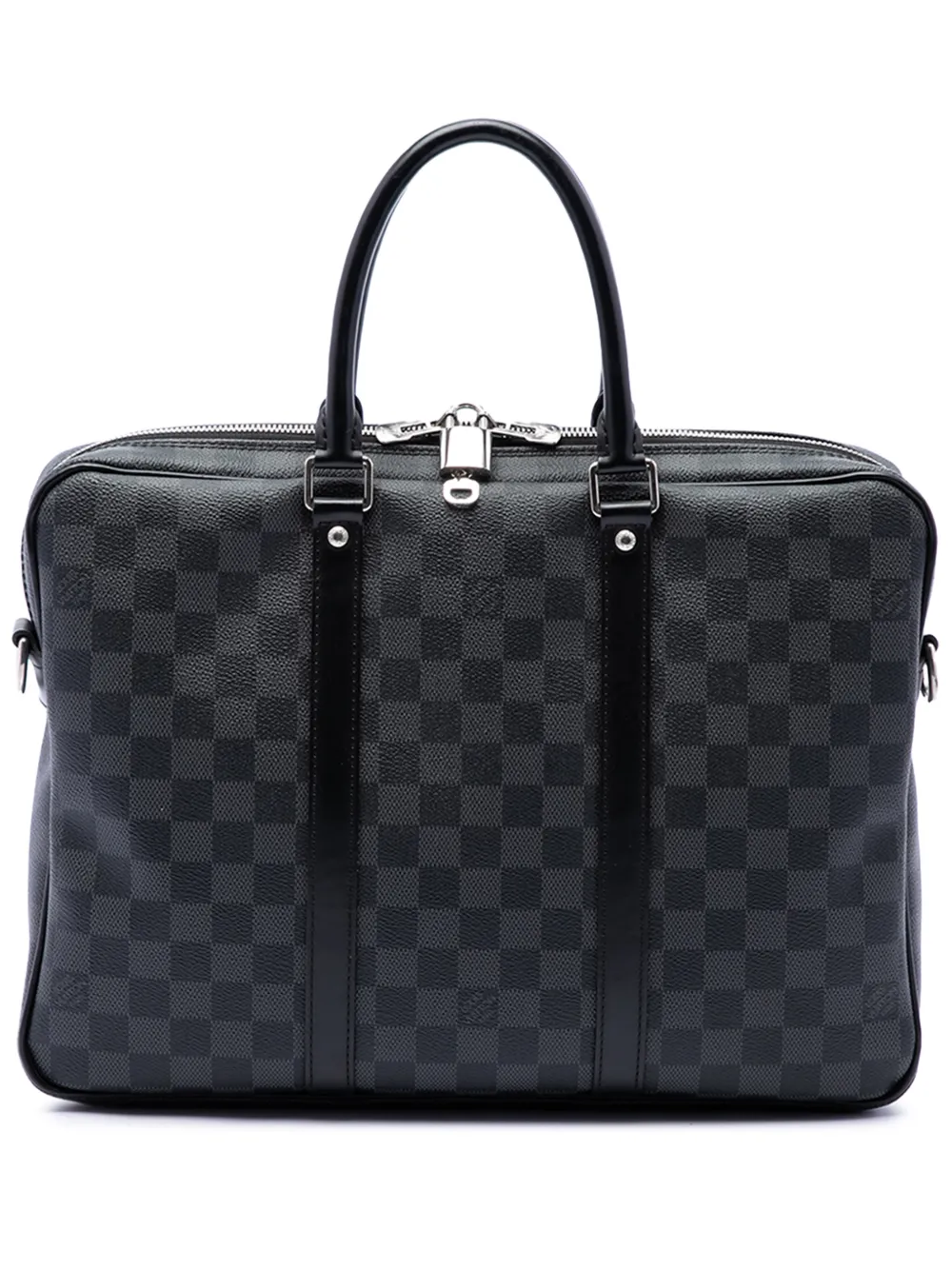 Louis Vuitton Pre-Owned 2017 Damier Graphite Porte Documents Voyage PM business bag - Nero