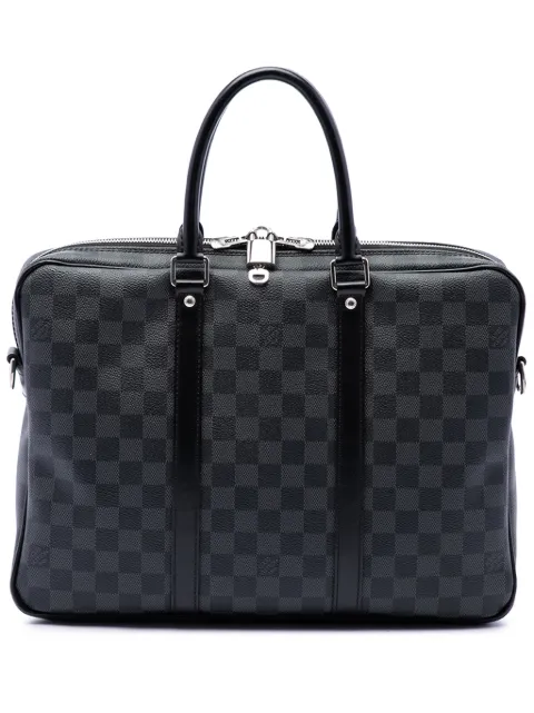 Louis Vuitton Pre-Owned maletín Damier Graphite Porte Documents Voyage PM 2017