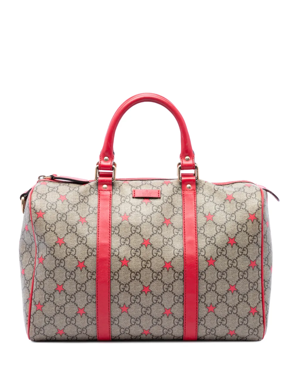 Gucci Pre-Owned 2016-2026 Medium GG Supreme Stars Joy boston bag - Nude