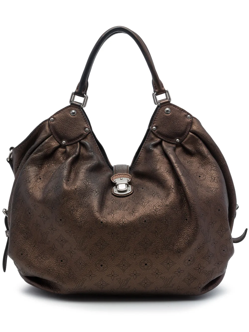Louis Vuitton Pre-Owned 2008 Monogram Mahina XL hobo bag - Marrone