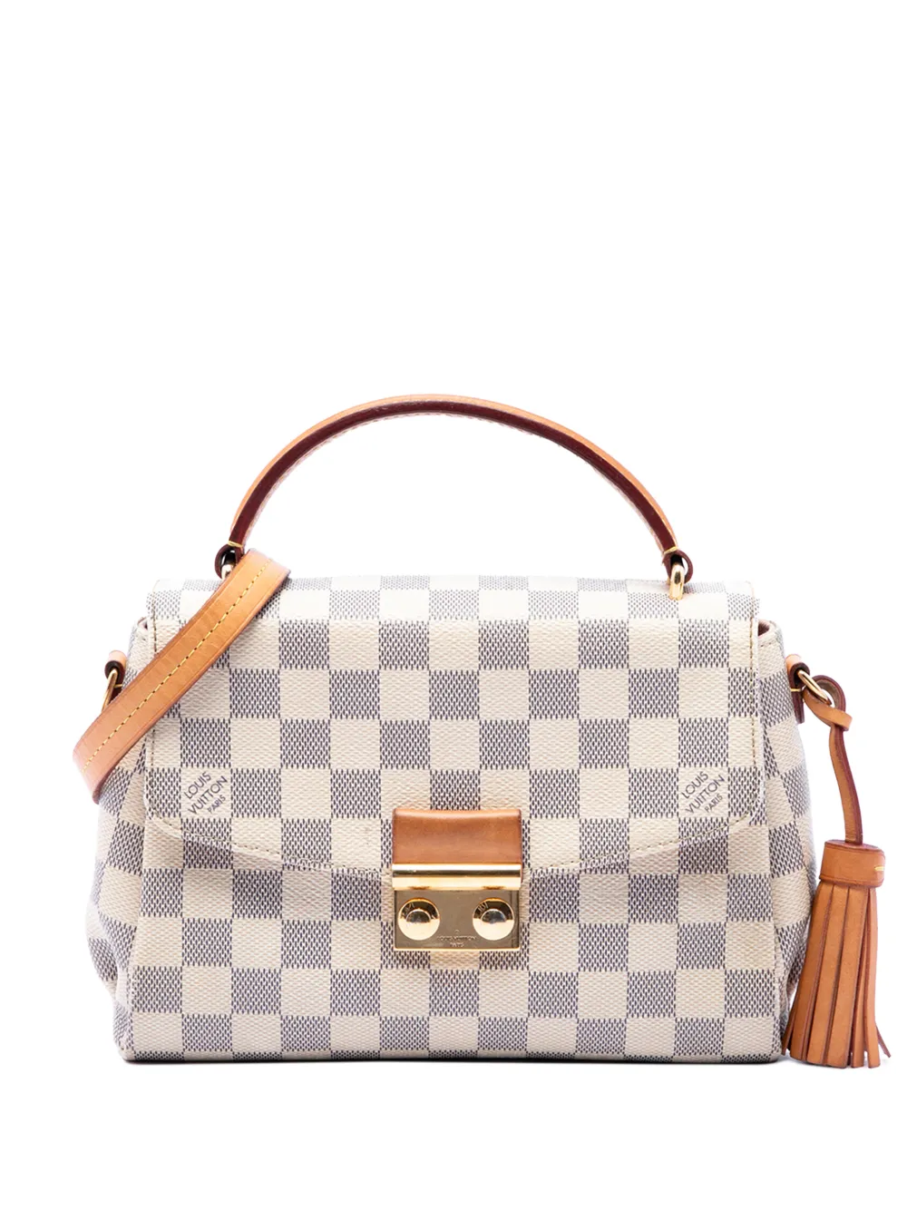 Louis Vuitton Pre-Owned 2017 Damier Azur Croisette satchel - Bianco