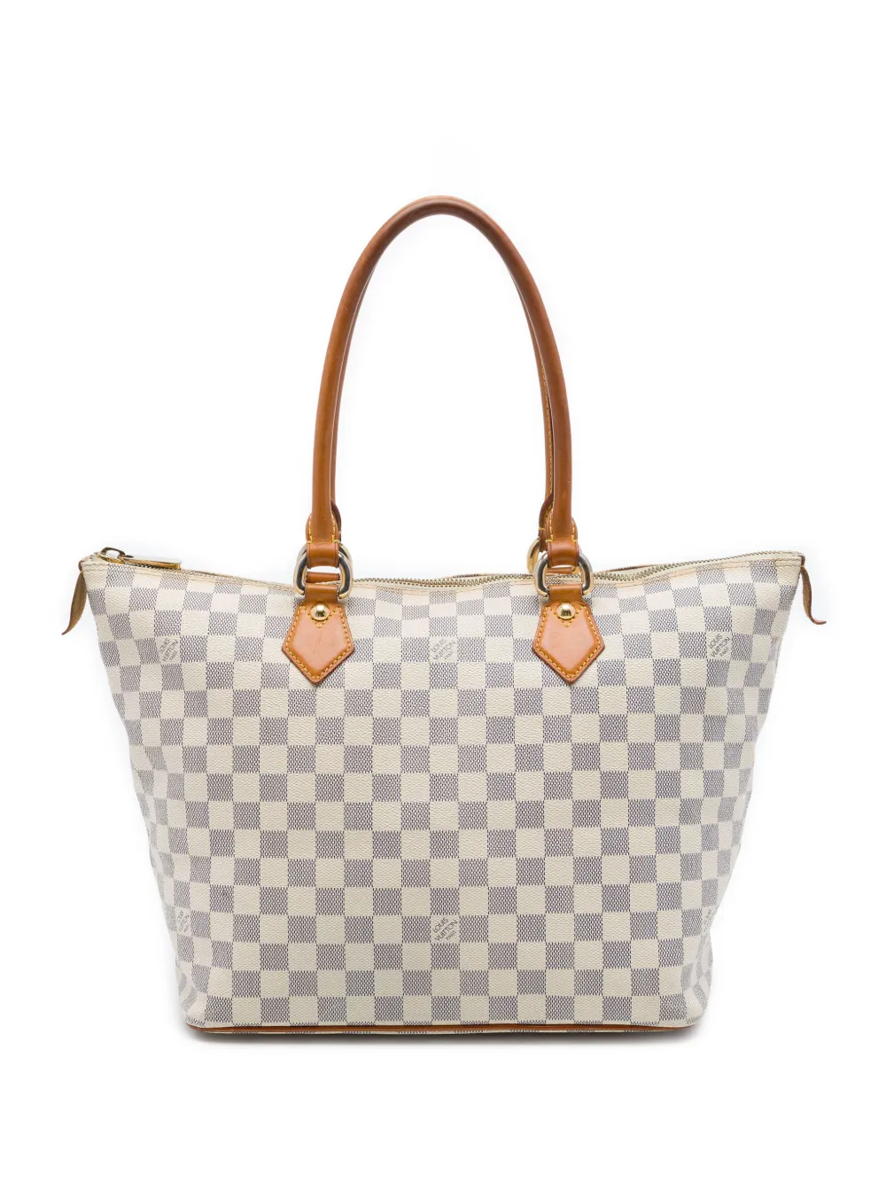 Louis Vuitton Pre-Owned 2008 Damier Azur Saleya MM tote bag - White