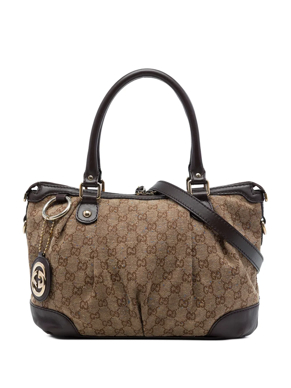 Gucci Pre-Owned 2016-2026 GG Canvas Sukey satchel - Neutrals