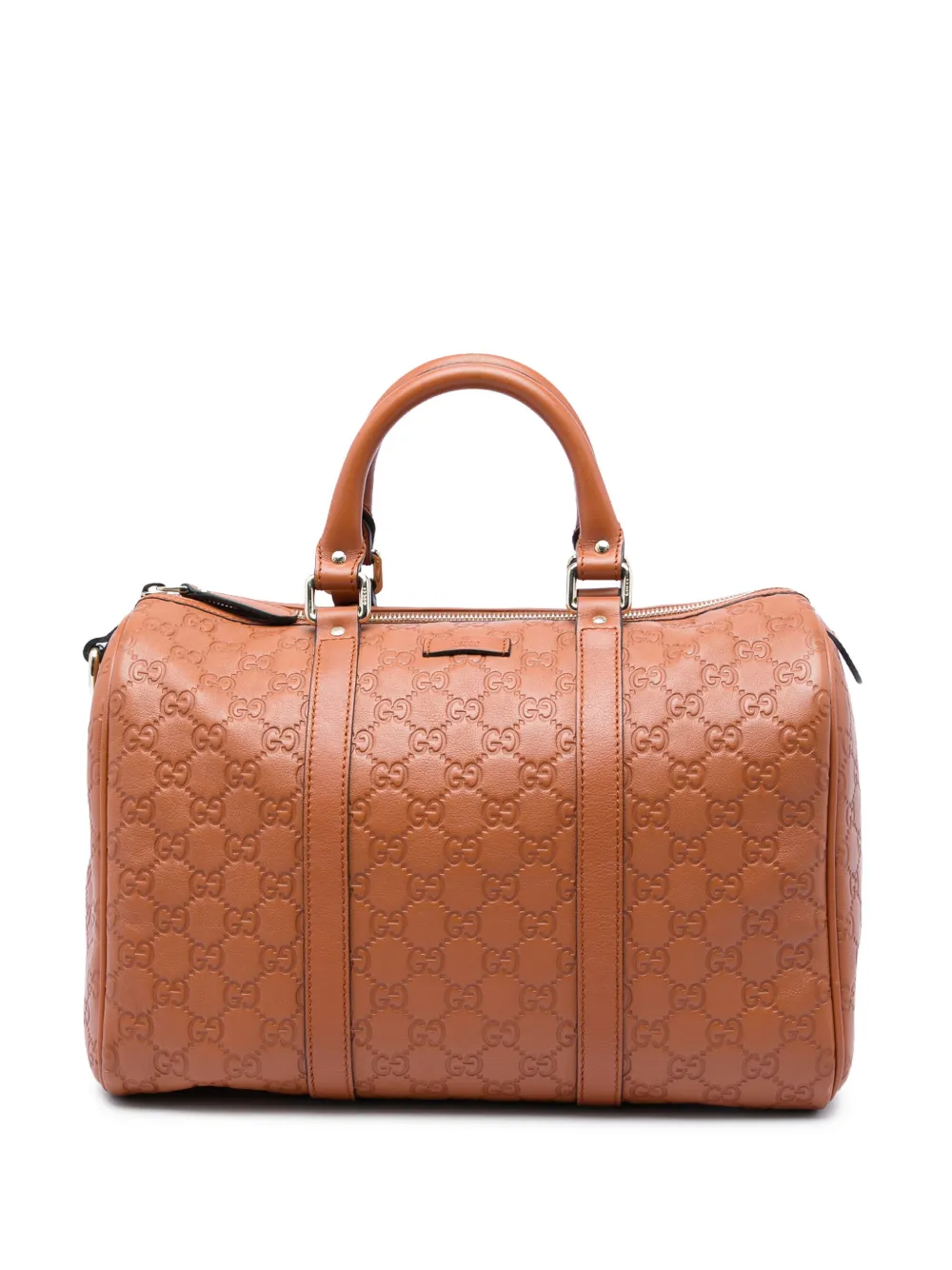 Gucci Pre-Owned 2016-2026 Medium Guccissima Joy boston bag - Marrone