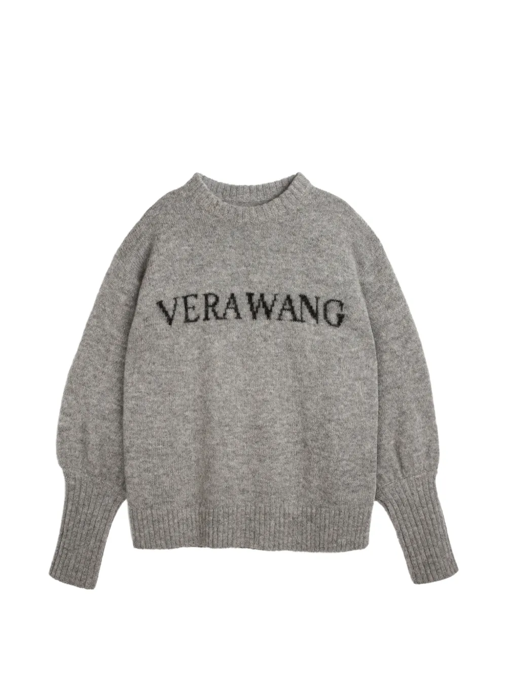 Vera Wang Celine logo-detail crew-neck sweater - Grau
