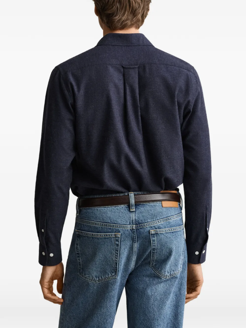 Gant button-down cotton shirt Blauw