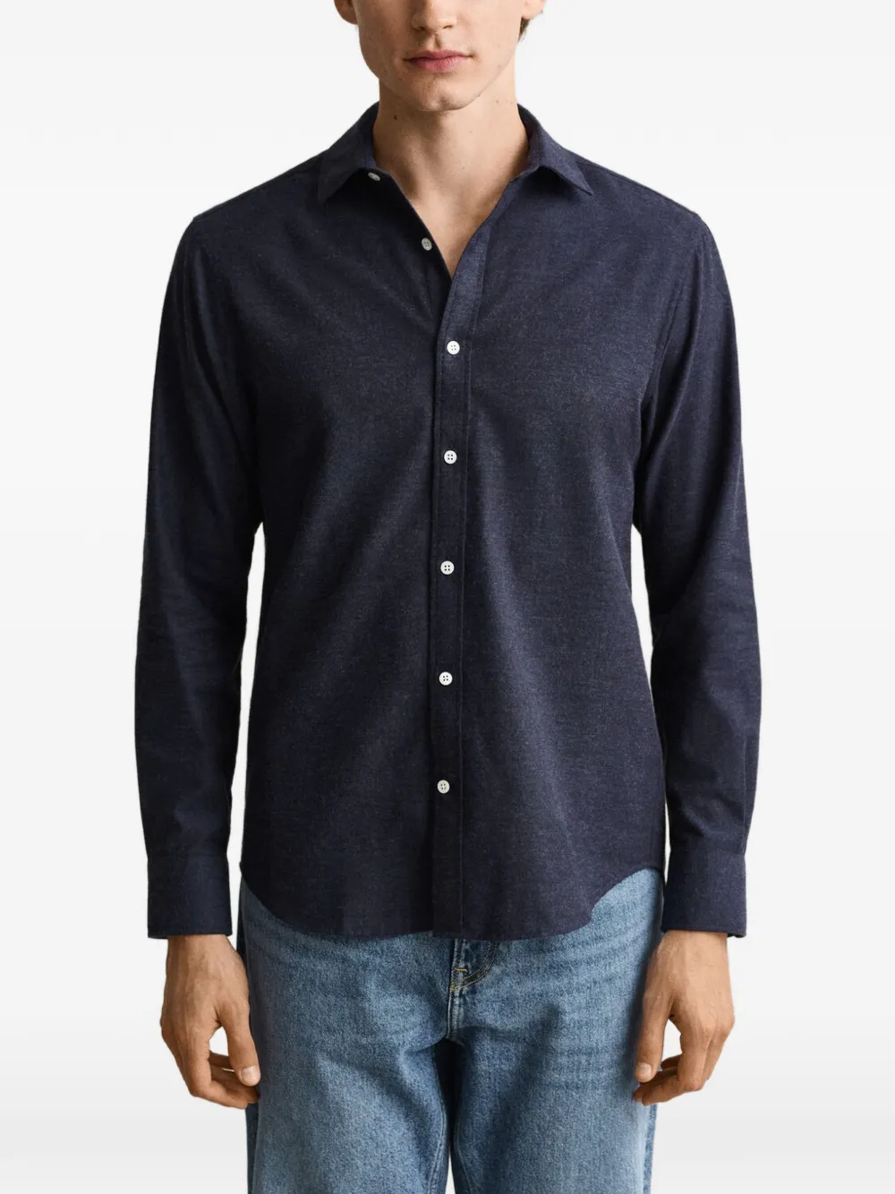 Gant button-down cotton shirt Blauw