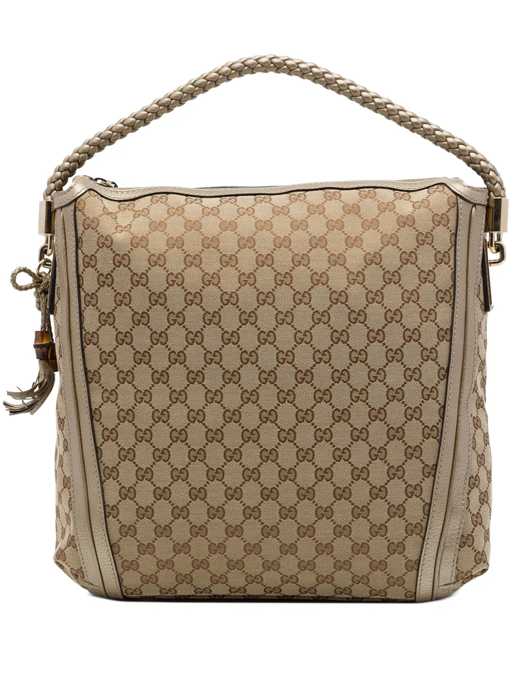 Gucci Pre-Owned 2016-2026 Large GG Canvas Bella tote bag - Nude