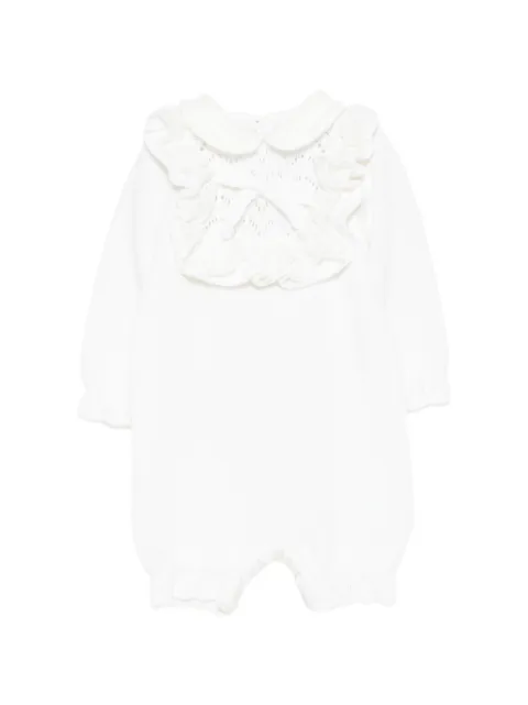 Bébé di Almy ruffled bow-detail onesie
