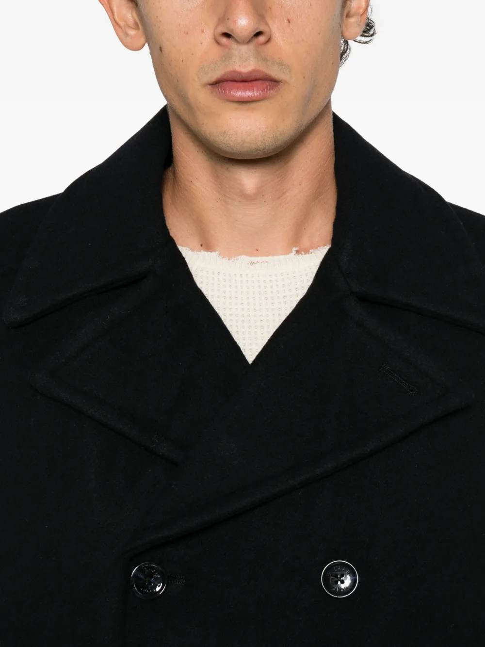 Michael Kors double-breasted pea coat Blauw