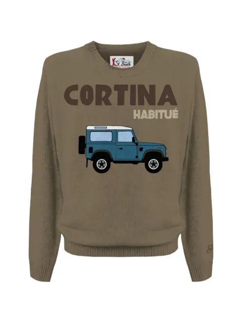 MC2 Saint Barth graphic-intarsia crew-neck sweater