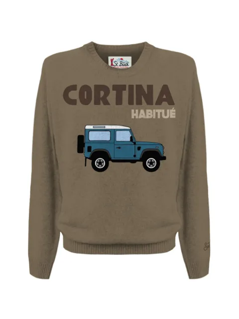 MC2 Saint Barth suéter con cuello redondo y motivo gráfico en intarsia