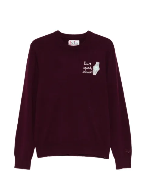 MC2 Saint Barth Heron embroidered crew-neck sweater