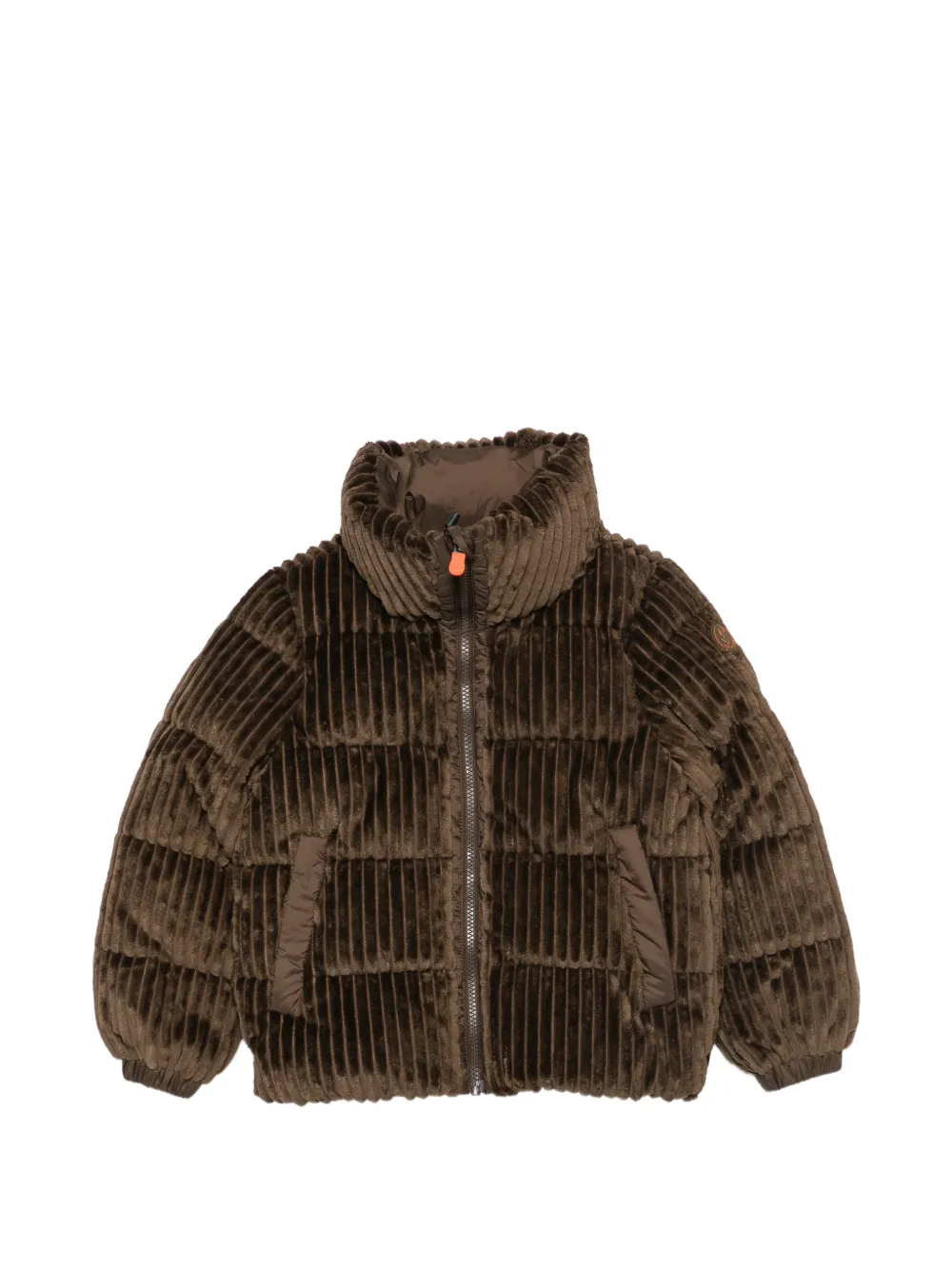 Save The Duck Kids quilted corduroy-effect jacket Bruin