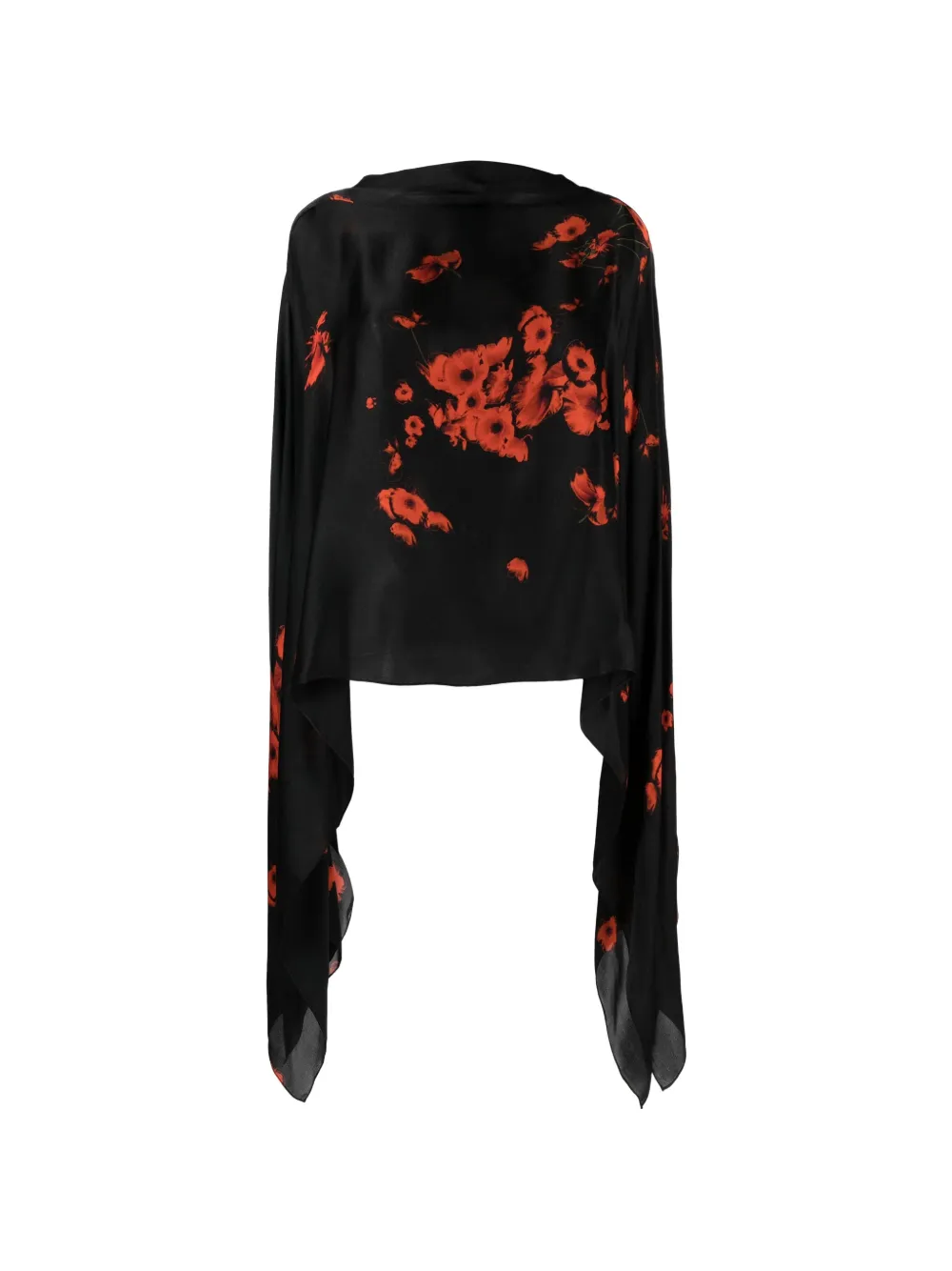 Tessitura Poppies Dune silk midi skirt ensemble (set of two)