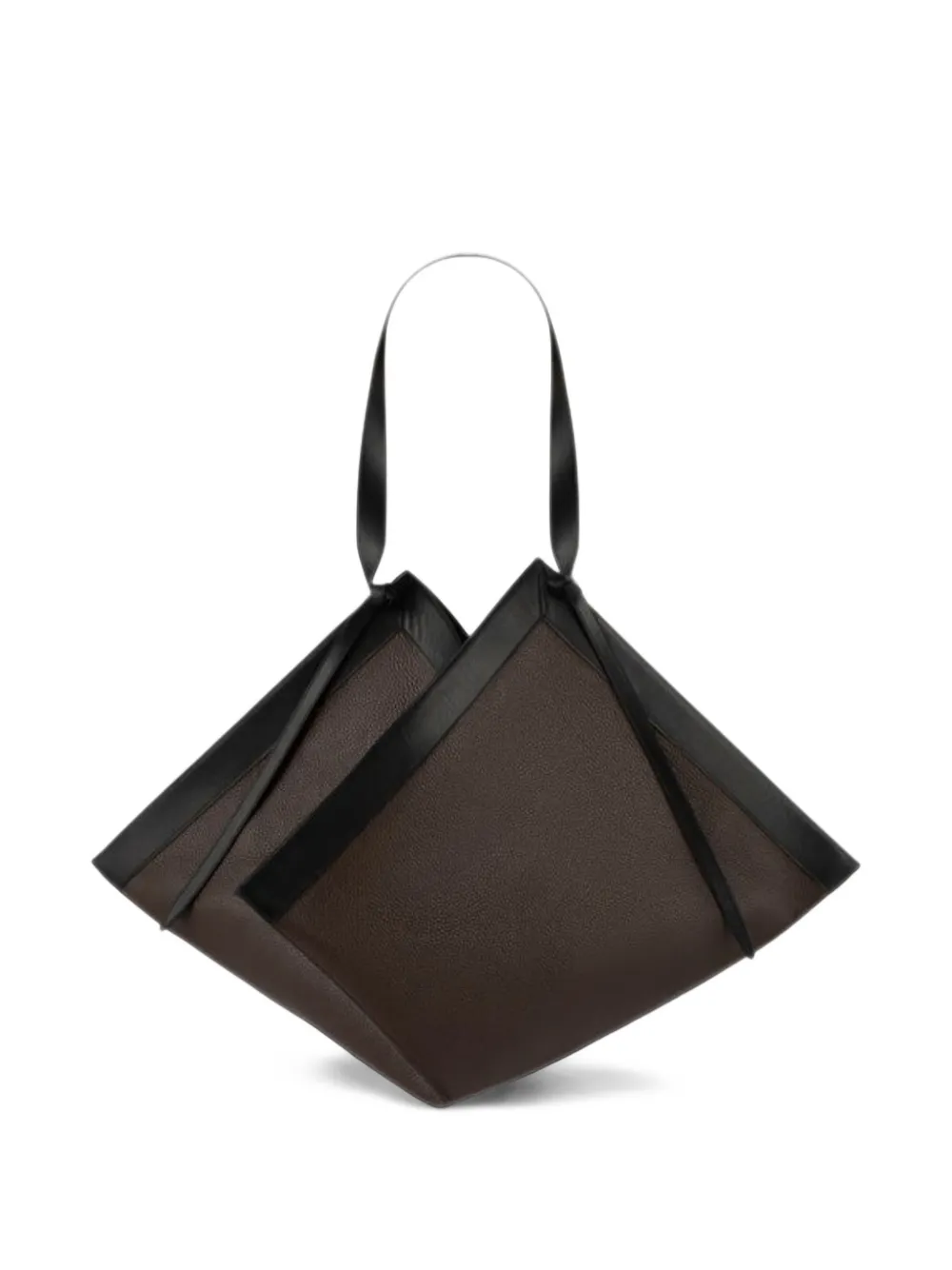 Yuzefi large Wonton leather tote bag Bruin