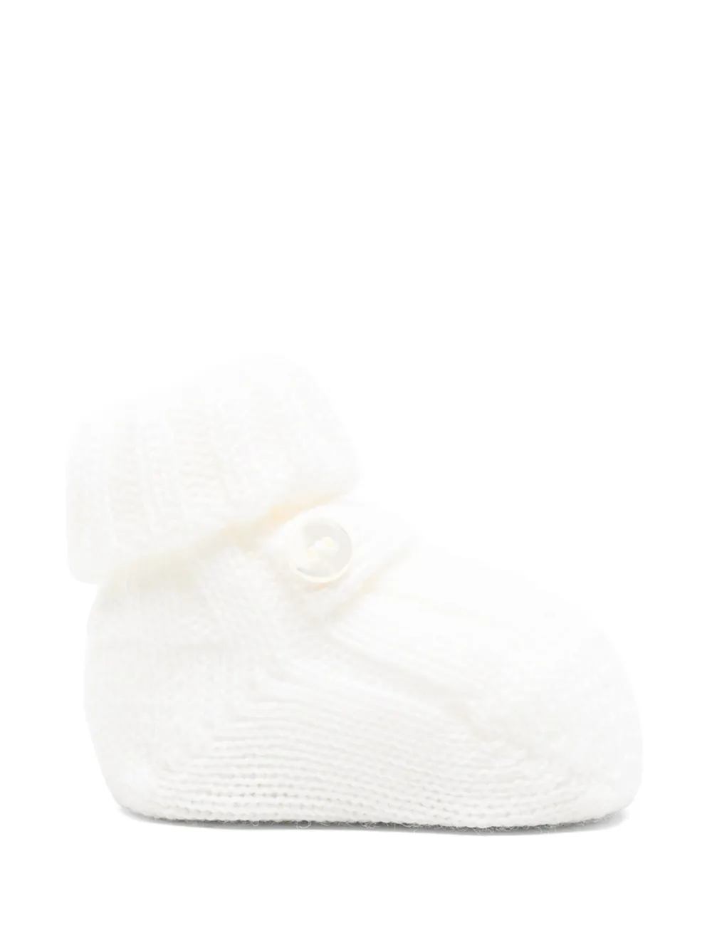 Bébé di Almy Slippers con bottoni - Bianco