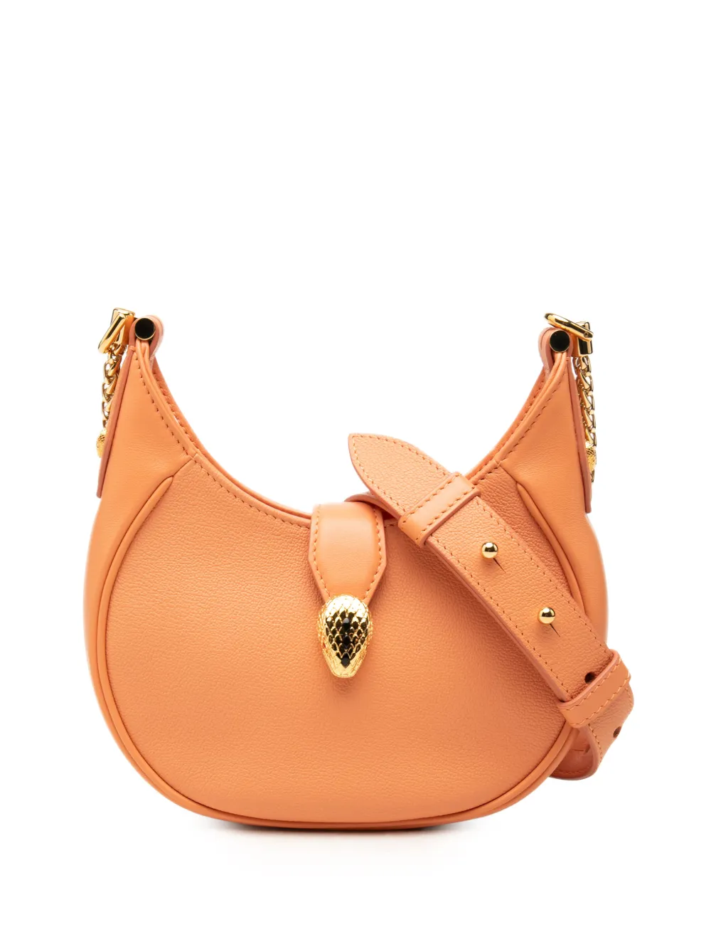 Bvlgari Pre-Owned 2020-2026 Small Leather Serpenti Ellipse satchel - Orange