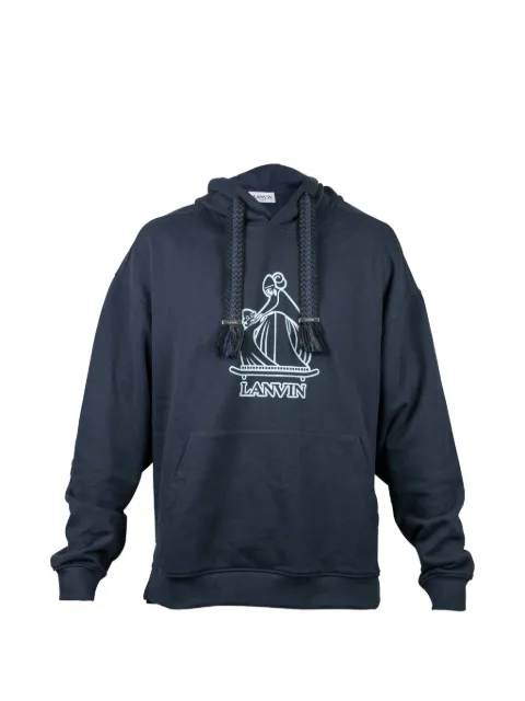 Lanvin Curb logo-print hoodie