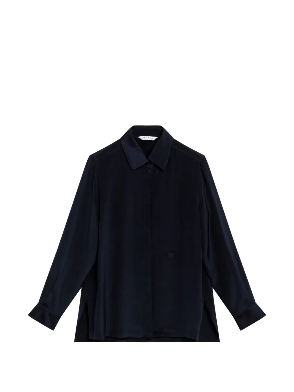 Max Mara silk crepe de chine shirt - Blau