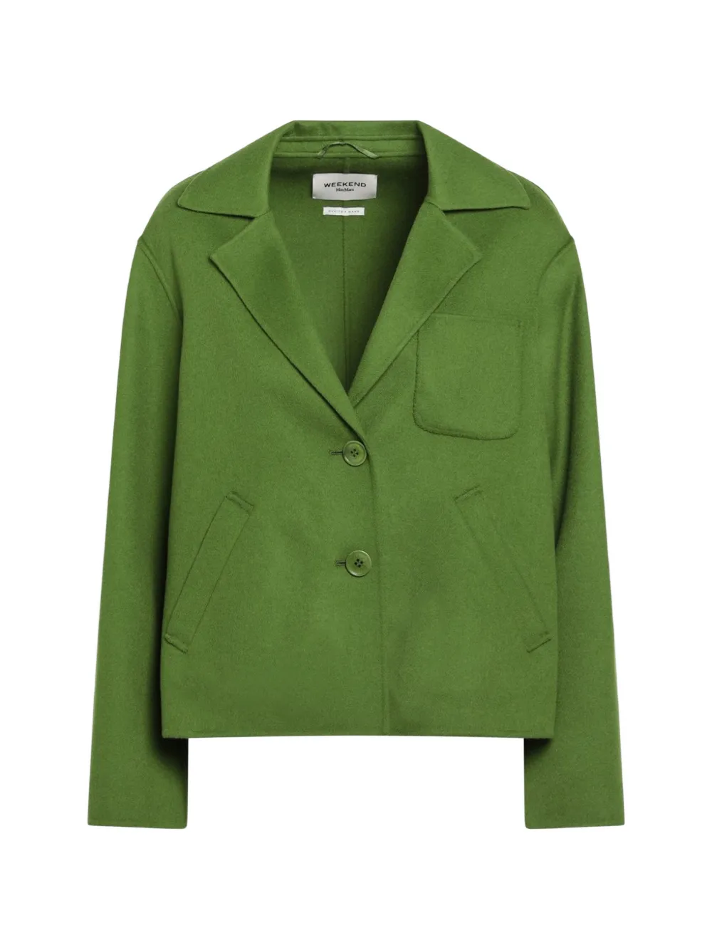 Weekend Max Mara cropped boxy-fit jacket Groen