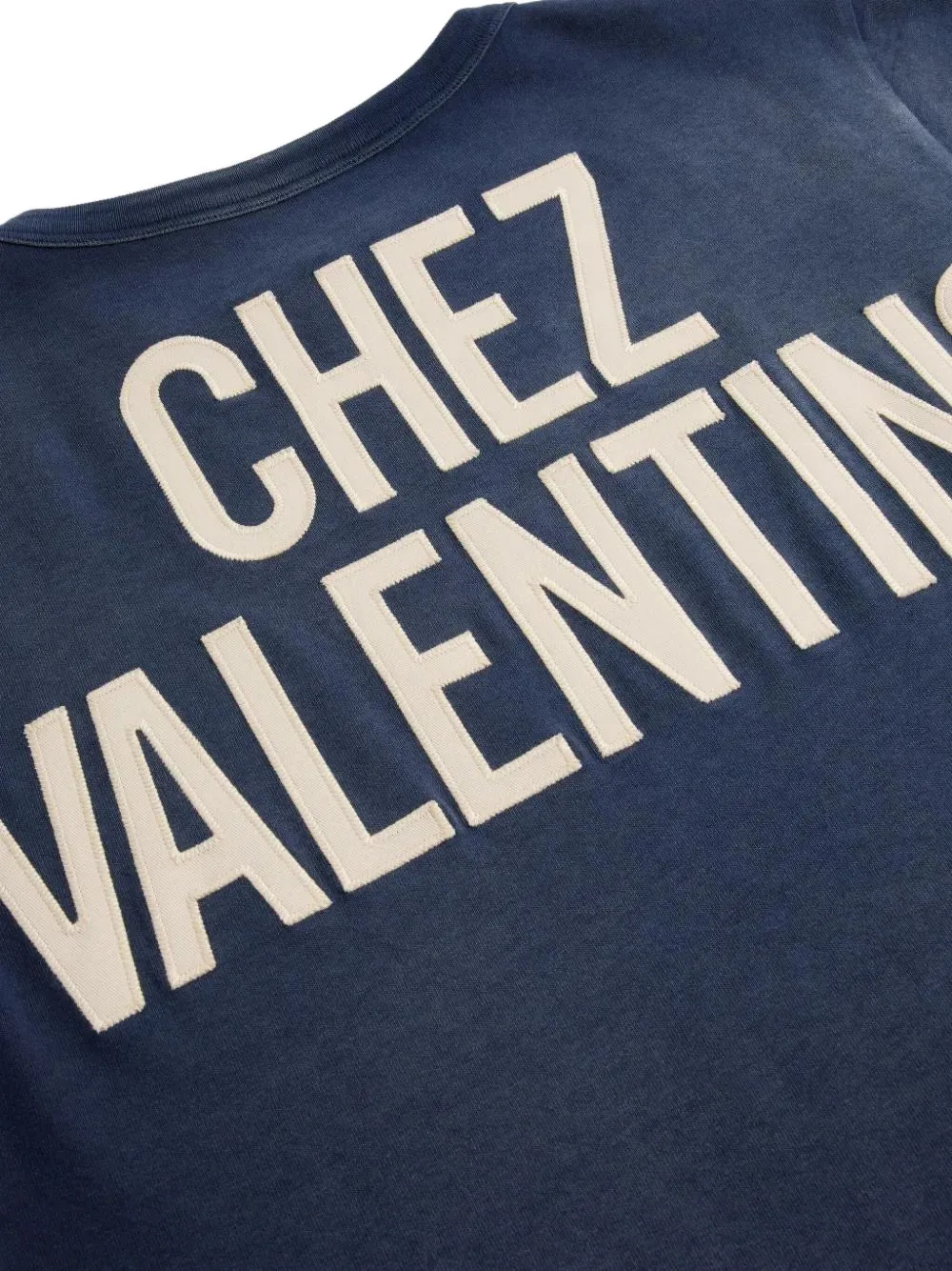 Valentino Garavani logo-print cotton T-shirt Blauw