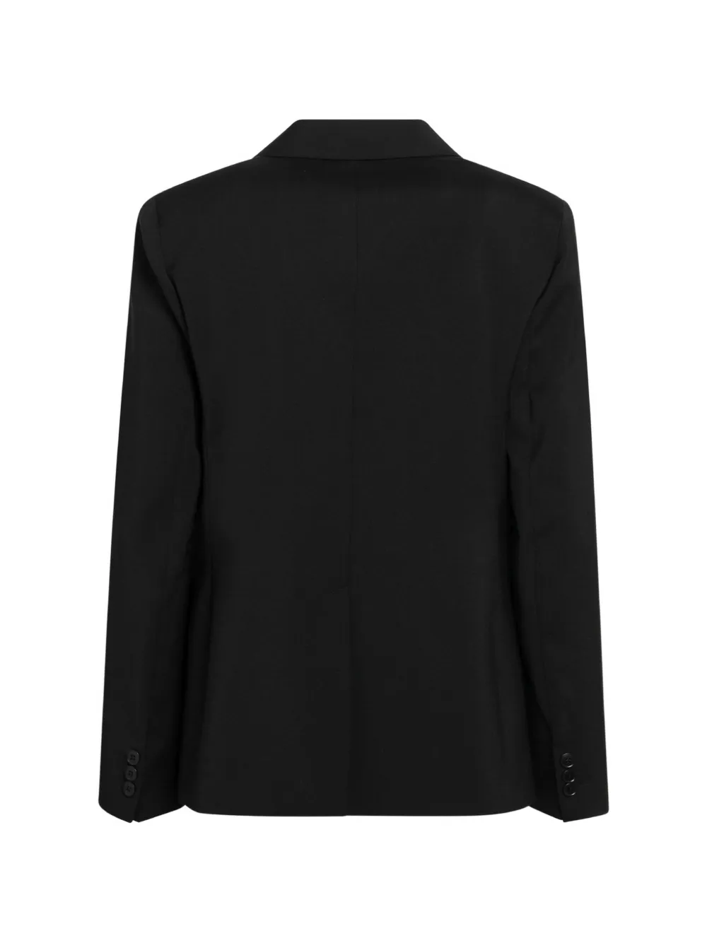 Weekend Max Mara single-breasted stretch-wool blazer black Zwart