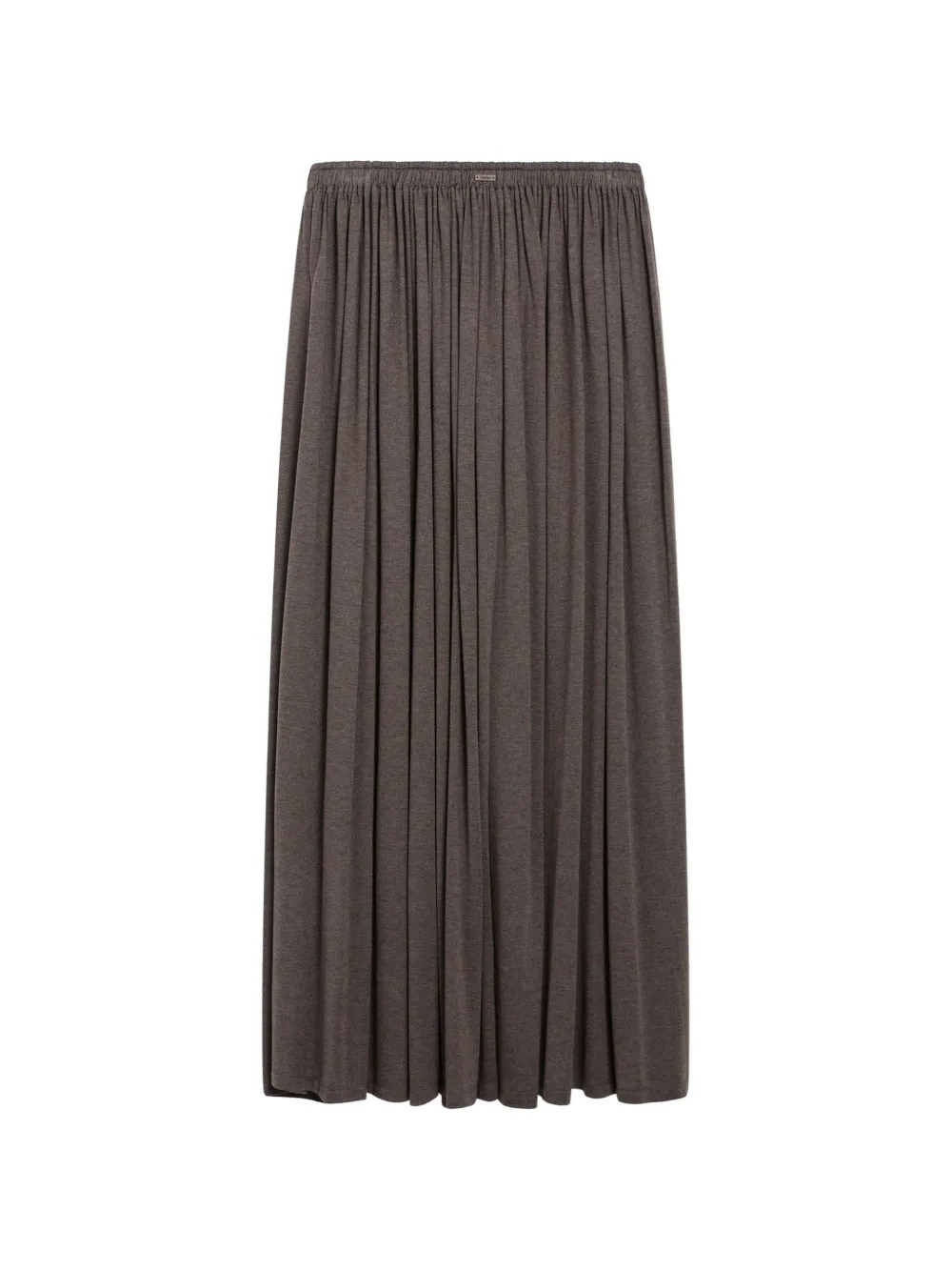 Max Mara Lange plooirok van lichtgewicht jersey Bruin