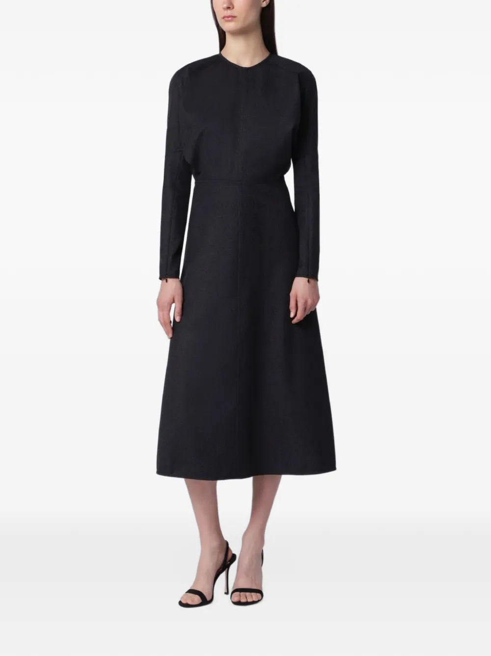 Victoria Beckham Doman midi dress Zwart