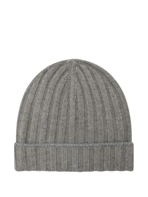 Brunello Cucinelli ribbed-knit cashmere beanie hat