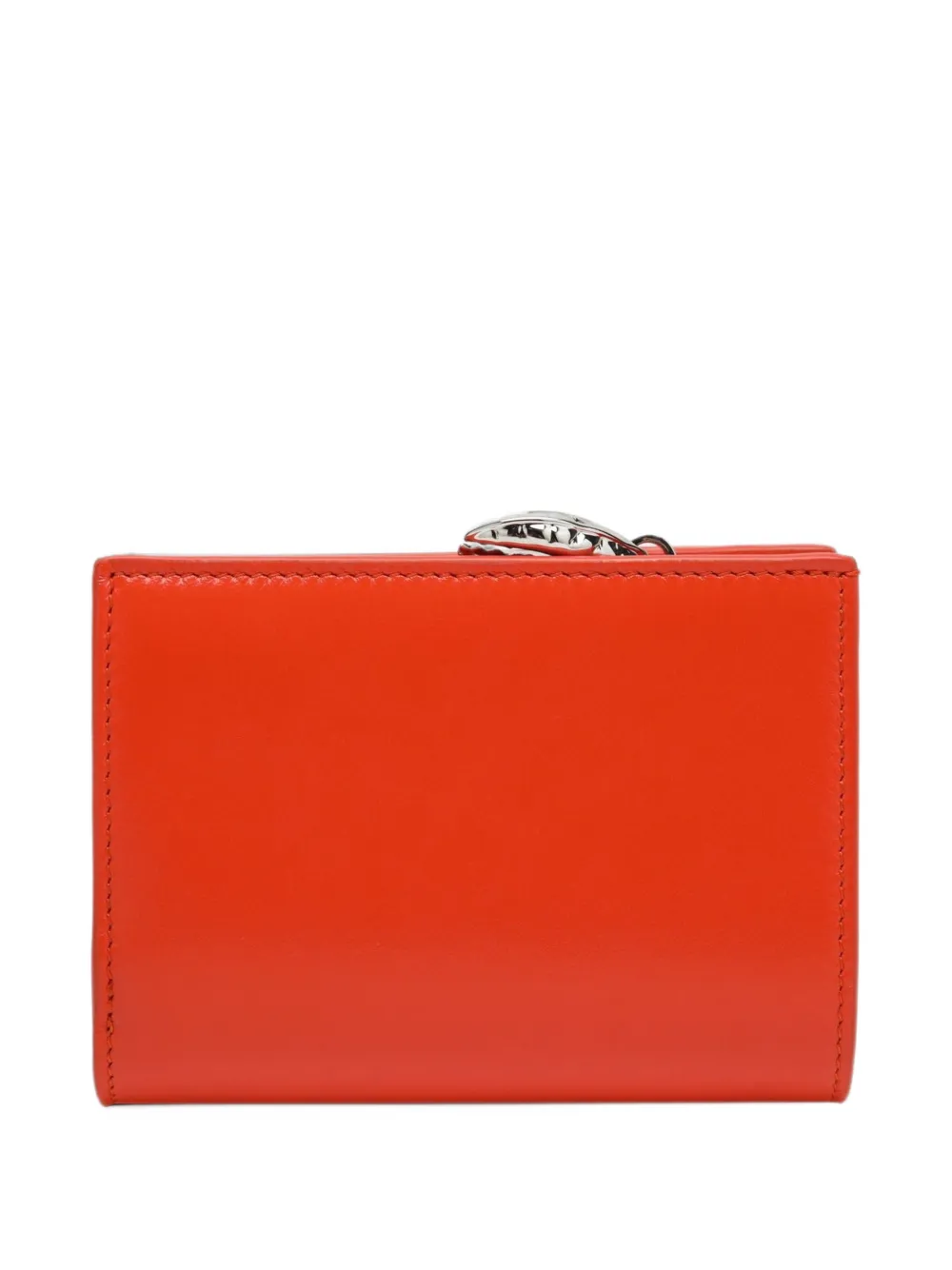 LOEWE Claw compact wallet in glossy lambskin Oranje