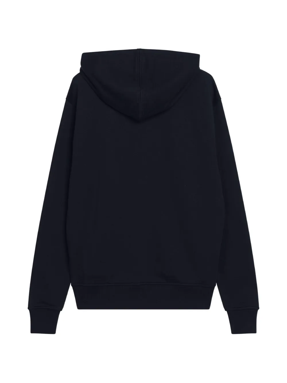 AMI Paris zipped cotton hoodie with Ami de Coeur Zwart