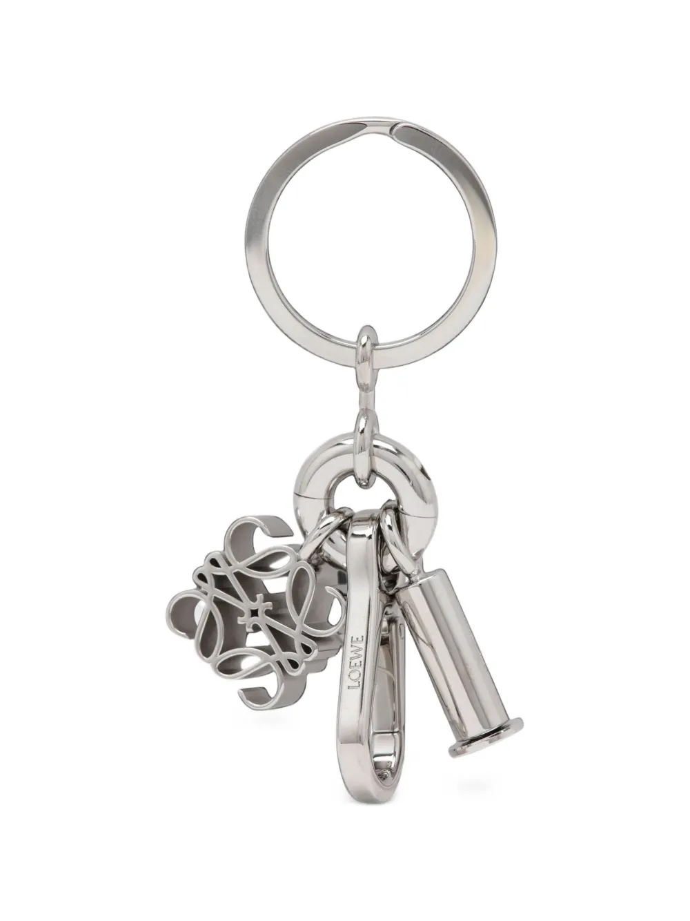 LOEWE Anagram keyring Zilver