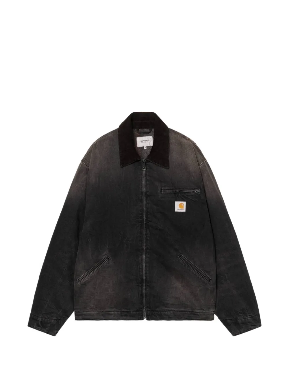 Carhartt WIP OG DETROIT BLACK COTTON DENIM JACKET - Schwarz