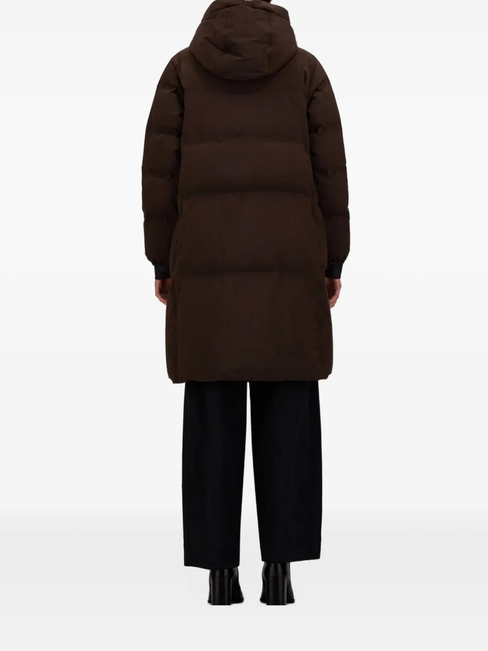 Herno quilted hooded coat Bruin
