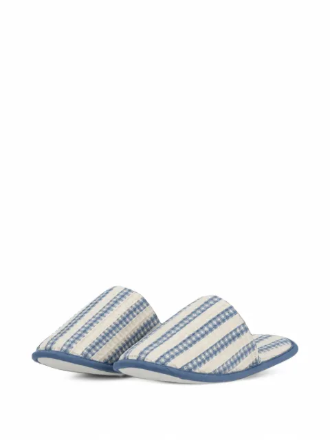 HAY waffle-knit striped slippers