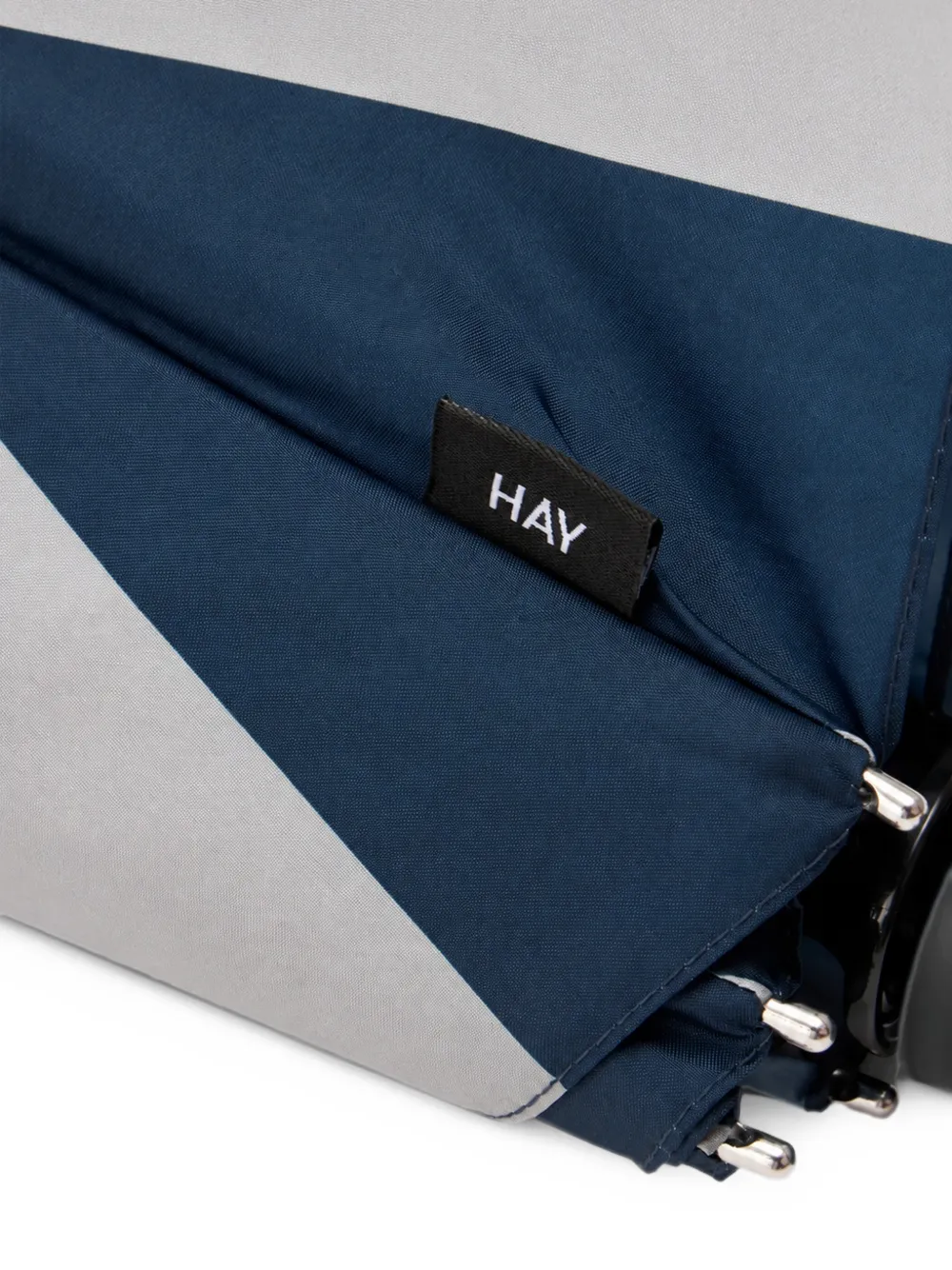 HAY Regn gestreepte telescopische paraplu Blauw