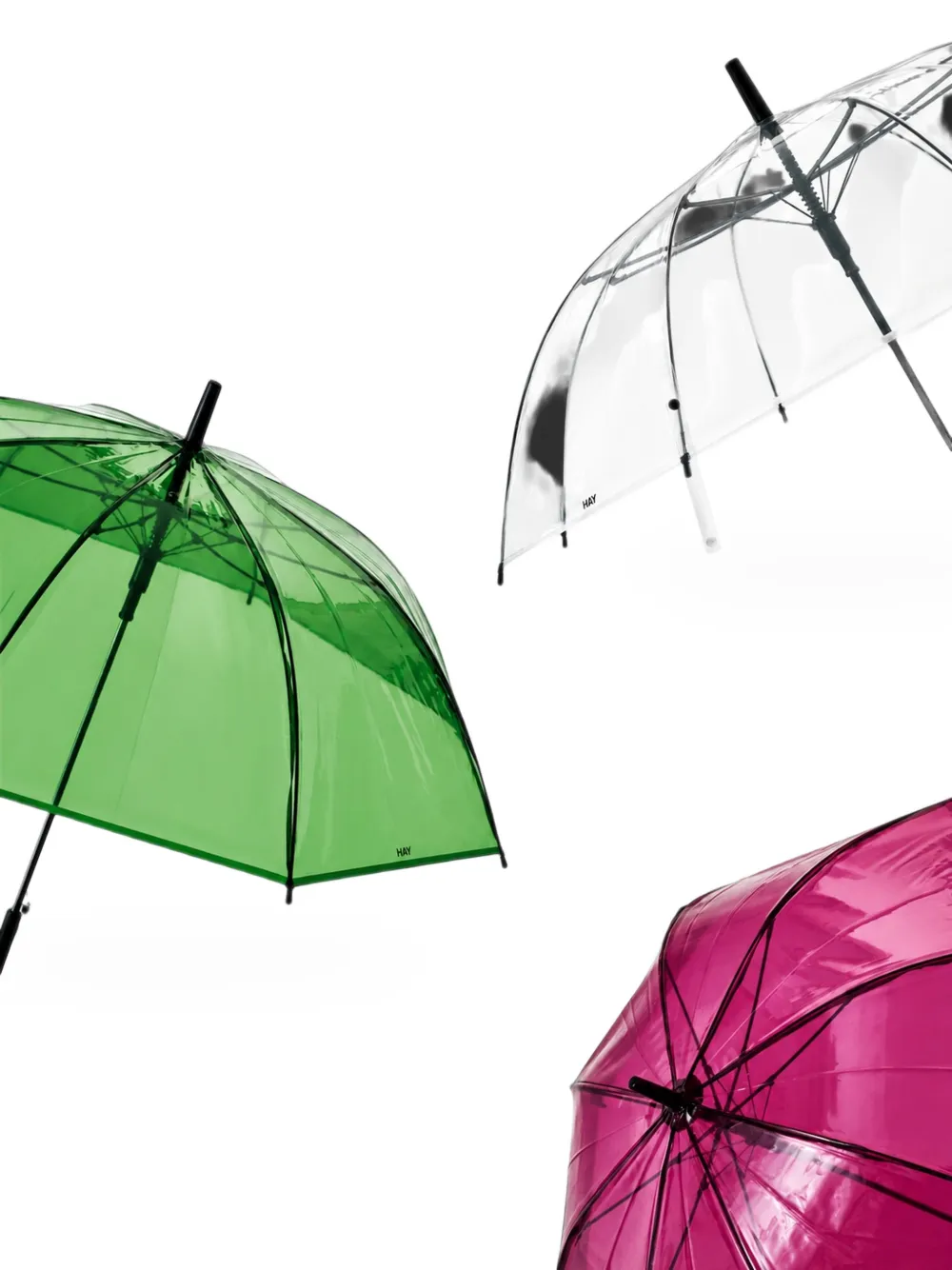 HAY Canopy doorzichtige paraplu Paars