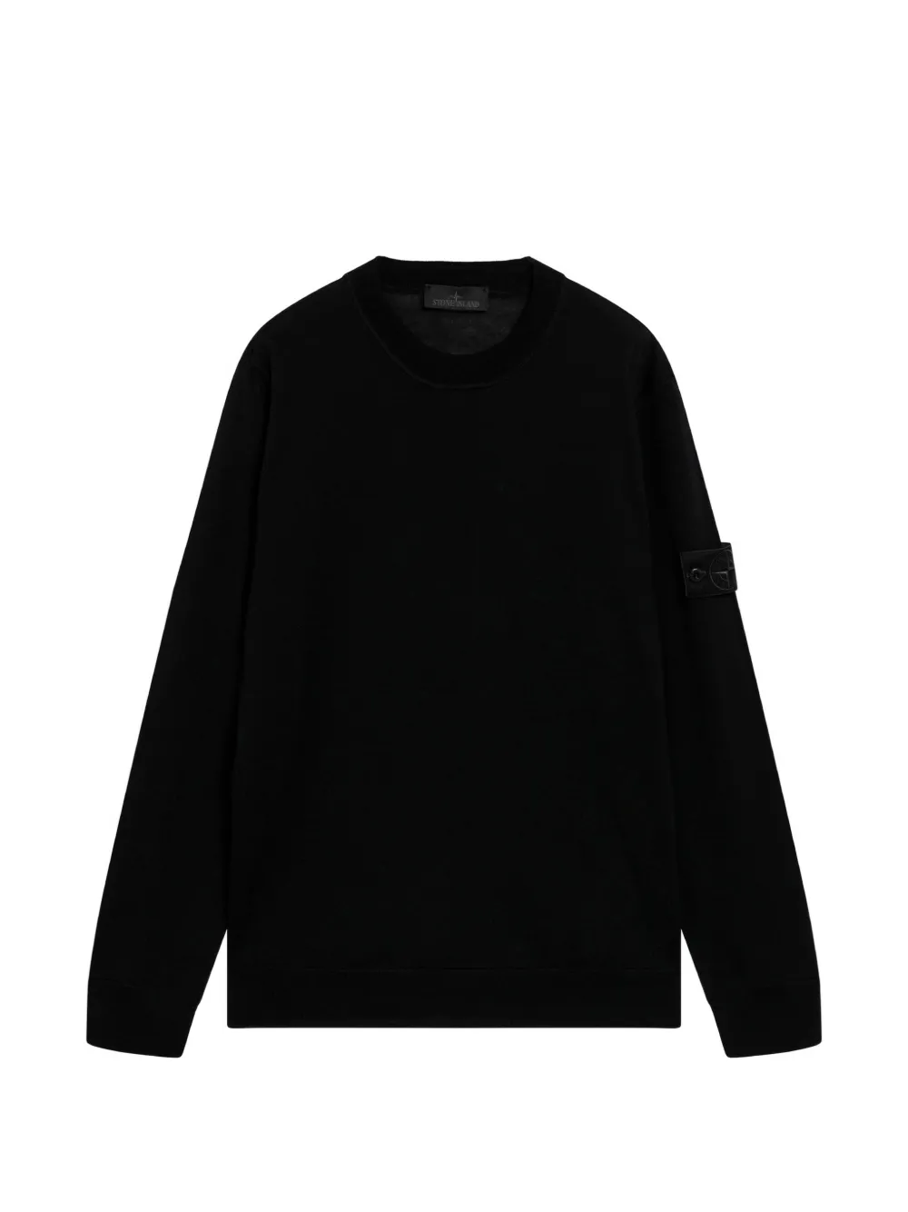 Stone Island 5100074 light pure RWS wool_S.I. Ghost jumper Zwart