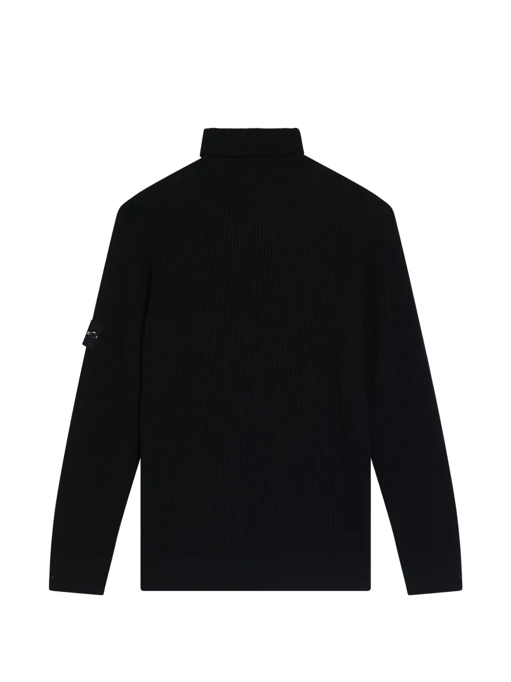 Stone Island 5100052 full rib rws wool jumper Zwart