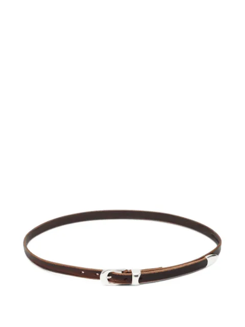 OUR LEGACY 2 CM leather metal-tip belt