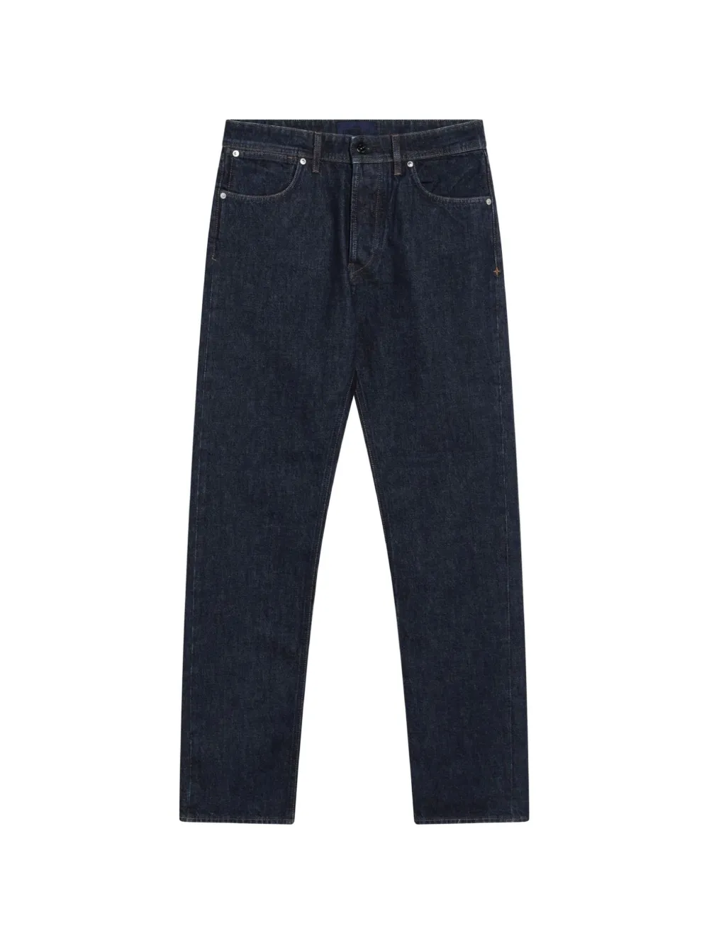 Stone Island J100005 indigo denim-rinsed jeans Blauw